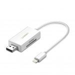 UGREEN Card Reader для iPhone, MFI Lightning для USB-адаптера SD / TF 2-в-1