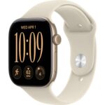 Смарт-часы Apple Watch Series 12 42mm Light Gold Aluminum Case with Sand Sport Band