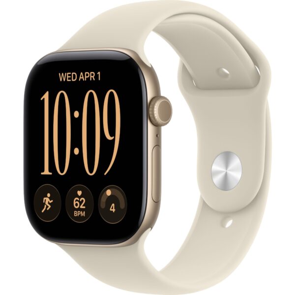 Смарт-часы Apple Watch Series 12 42mm Light Gold Aluminum Case with Sand Sport Band