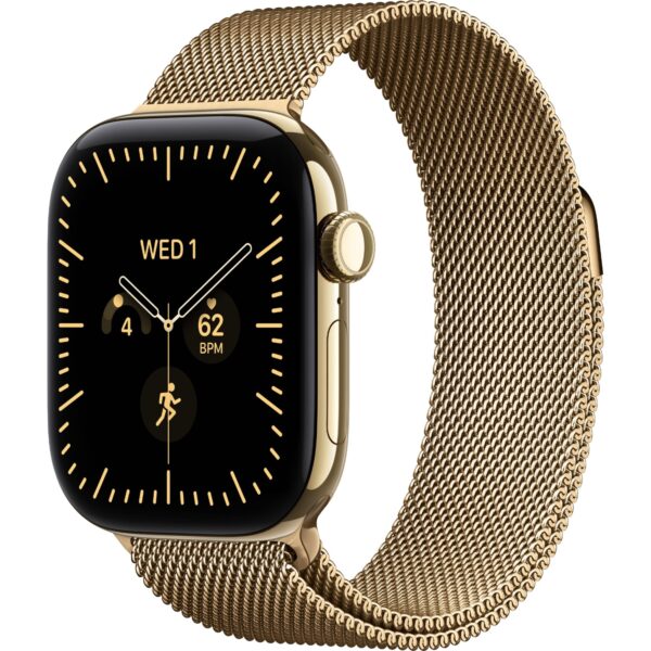 Смарт-часы Apple Watch Series 12 42mm Radiant Gold Titanium Case with Radiant Gold Milanese Loop