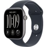 Смарт-часы Apple Watch Series 12 42mm Space Gray Aluminum Case with Navy Blue Sport Band