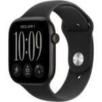 Смарт-часы Apple Watch Series 12 46mm Black Aluminum Case with Black Sport Band