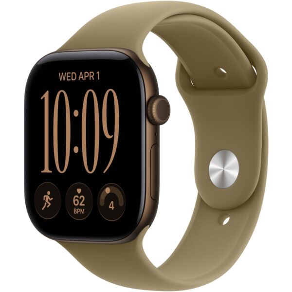 Смарт-часы Apple Watch Series 12 46mm Dark Bronze Aluminum Case with Olive Sport Band