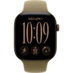 Смарт-часы Apple Watch Series 12 46mm Dark Bronze Aluminum Case with Olive Sport Band — фото 3