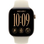 Смарт-часы Apple Watch Series 12 46mm Light Gold Aluminum Case with Sand Sport Band — фото 3