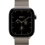 Смарт-часы Apple Watch Series 12 46mm Natural Titanium Case with Natural Milanese Loop — фото 3