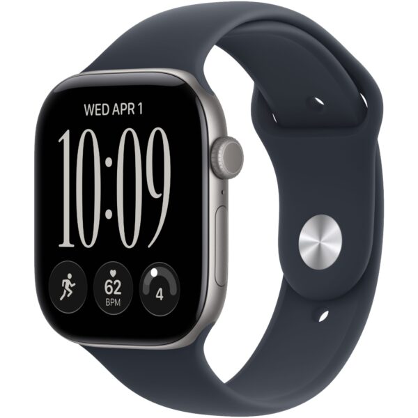 Смарт-часы Apple Watch Series 12 46mm Space Gray Aluminum Case with Navy Blue Sport Band