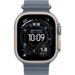 Смарт-часы Apple Watch Ultra 3 (2025) 49mm Natural Titanium Case with Anchor Blue Ocean Band — фото 3