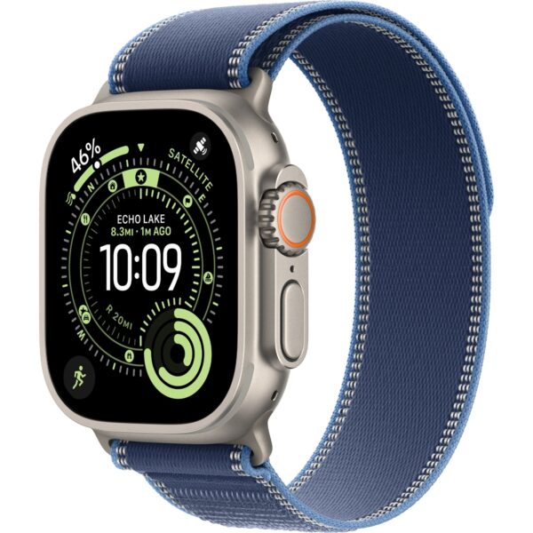 Смарт-часы Apple Watch Ultra 3 (2025) 49mm Natural Titanium Case with Blue/Bright Blue Trail Loop