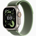 Смарт-часы Apple Watch Ultra 3 (2025) 49mm Natural Titanium Case with Green/Neon Trail Loop