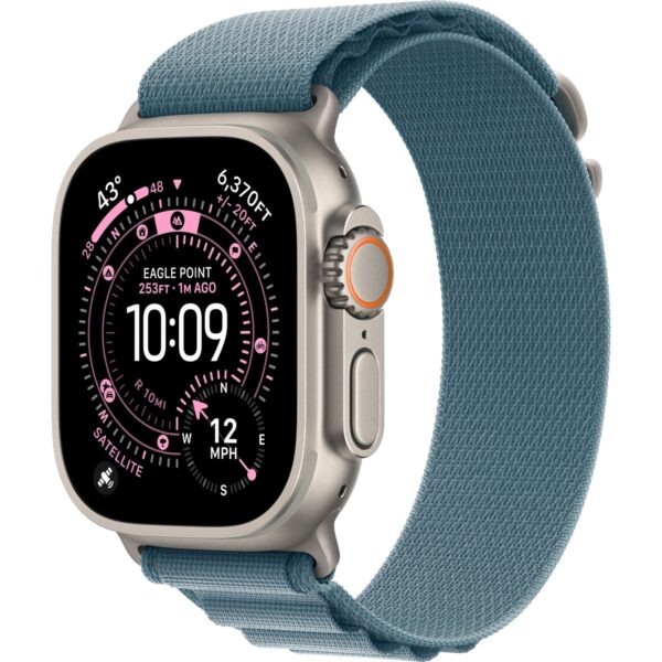 Смарт-часы Apple Watch Ultra 3 (2025) 49mm Natural Titanium Case with Light Blue Alpine Loop
