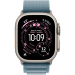 Смарт-часы Apple Watch Ultra 3 (2025) 49mm Natural Titanium Case with Light Blue Alpine Loop — фото 3