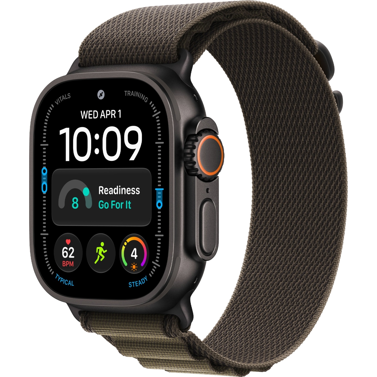 Смарт-часы Apple Watch Ultra 4 (2026) 49mm Black Titanium Case with Dark Olive Alpine Loop Смарт-часы Apple Watch Ultra 4 (2026) 49mm Black Titanium Case with Dark Olive Alpine Loop