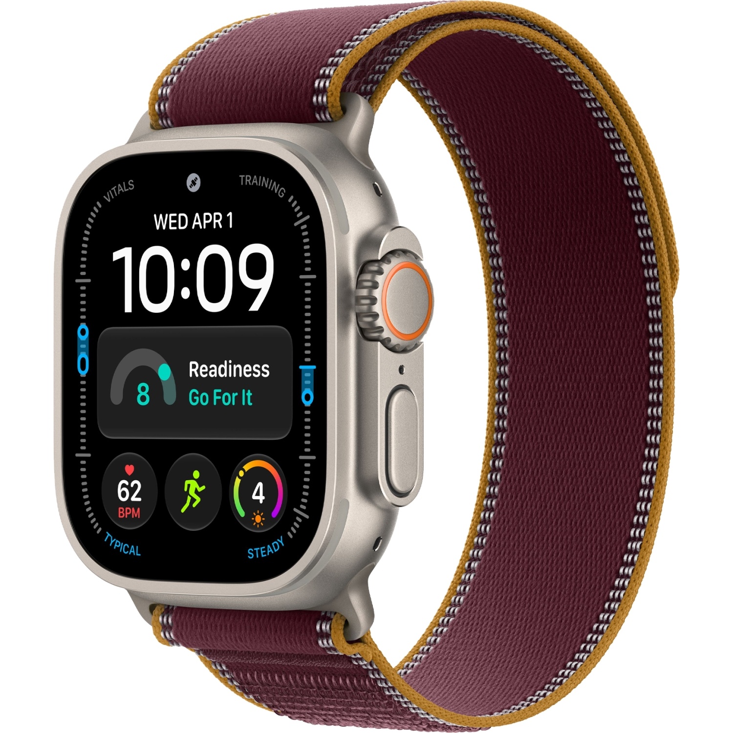 Смарт-часы Apple Watch Ultra 4 (2026) 49mm Natural Titanium Case with Burgundy Trail Loop Смарт-часы Apple Watch Ultra 4 (2026) 49mm Natural Titanium Case with Burgundy Trail Loop
