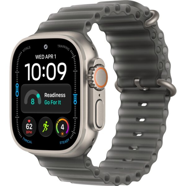 Смарт-часы Apple Watch Ultra 4 (2026) 49mm Natural Titanium Case with Translucent Black Ocean Band