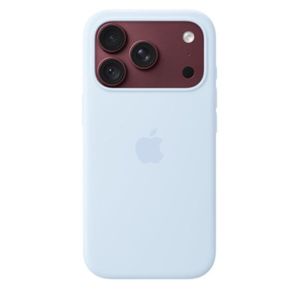 Чехол Apple Silicone Case с MagSafe для iPhone 18 Pro — Crisp Blue — фото 2