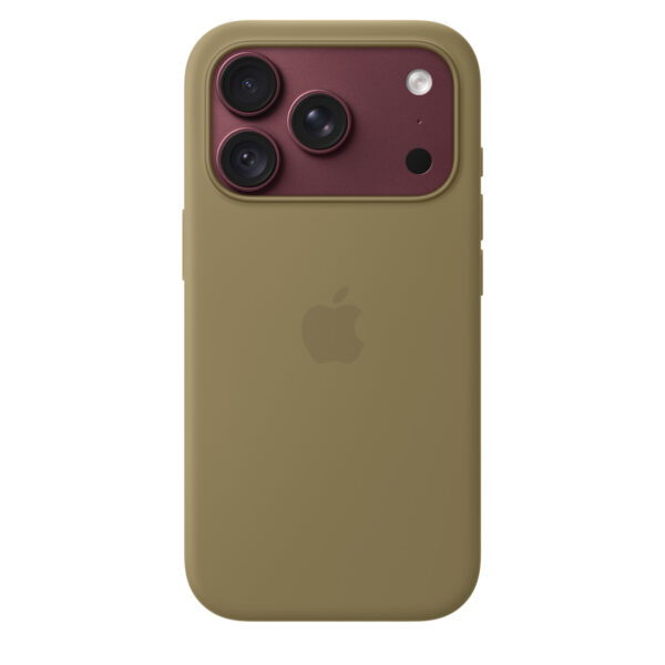 Чехол Apple Silicone Case с MagSafe для iPhone 18 Pro — Olive — фото 2