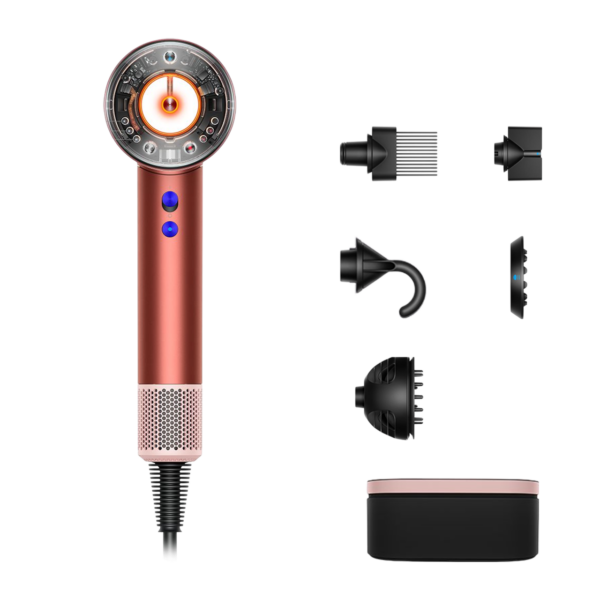 Фен Dyson Supersonic Nural HD16 Curly+Coily Strawberry Bronze/Blush Pink (с кейсом)
