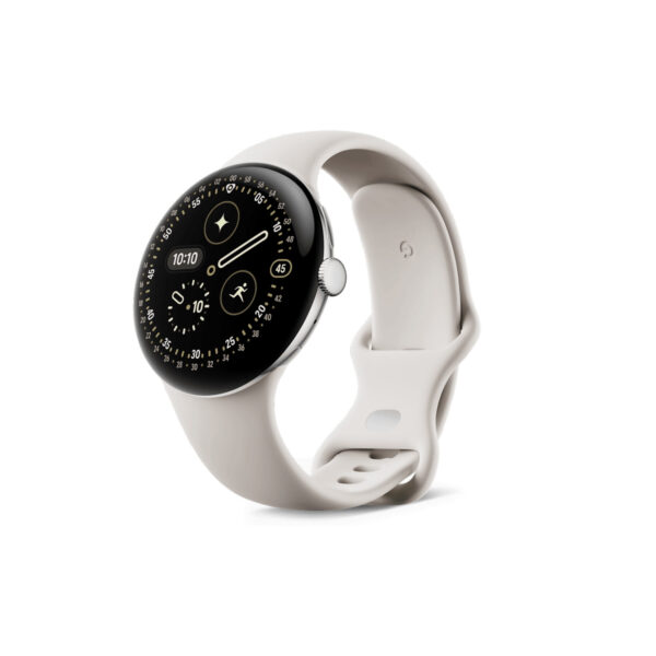 Google Pixel Watch 4 45 мм Polished Silver / Porcelain