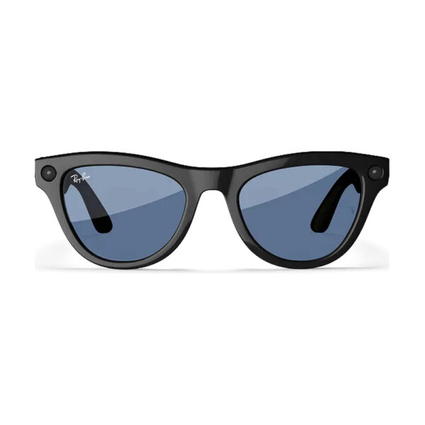 Умные очки Ray-Ban Skyler (Gen 1) Shiny Black, линзы Transitions Cerulean Blue
