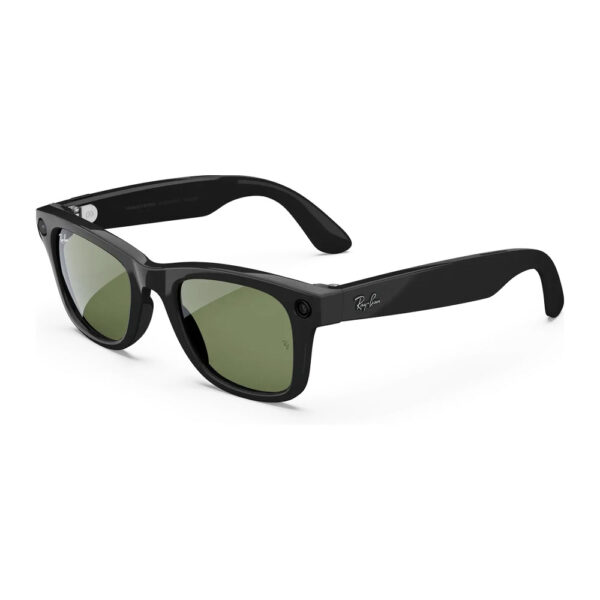 Умные очки Ray-Ban Wayfarer (Gen 1) Shiny Black, линзы G-15 Green
