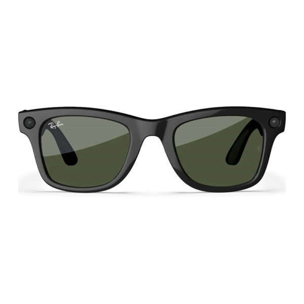 Умные очки Ray-Ban Wayfarer (Gen 1) Shiny Black, линзы G-15 Green
