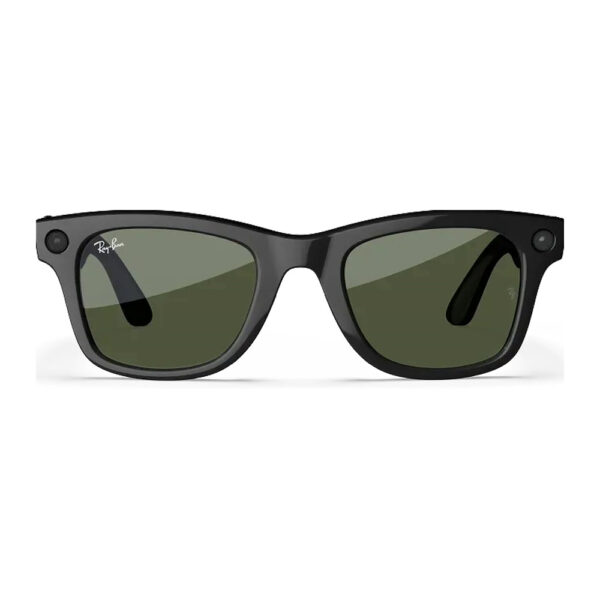 Умные очки Ray-Ban Wayfarer (Gen 2) Shiny Black, линзы G-15 Green